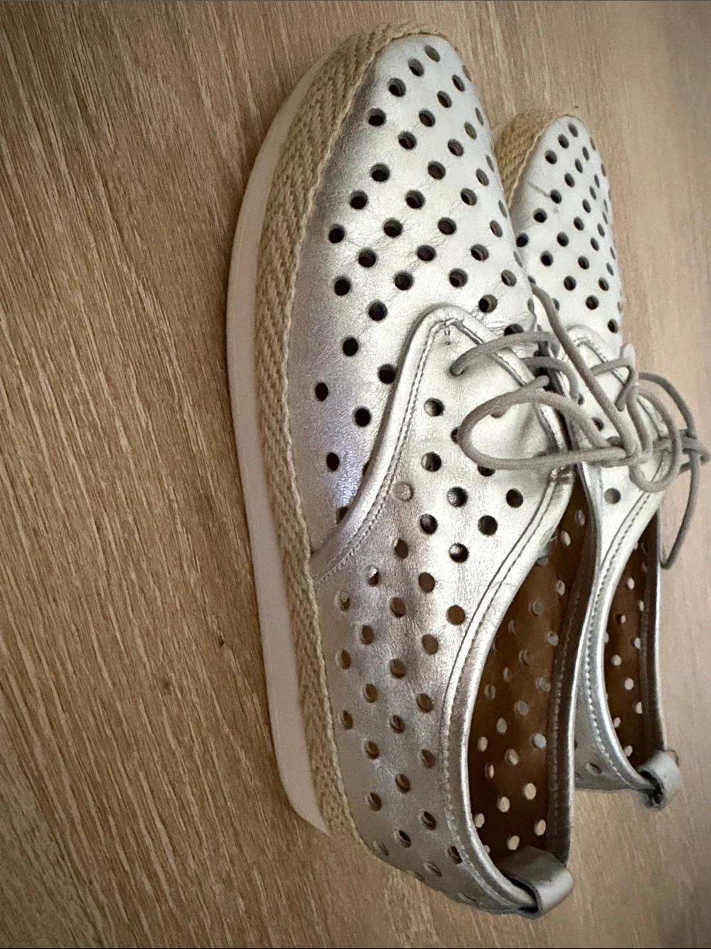 Lucky Brand silver perforated